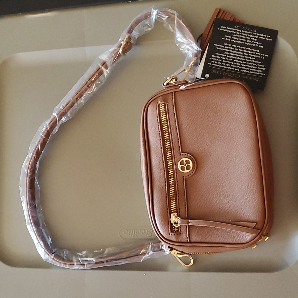 NWT Iman brown crossbody bag